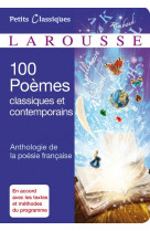 100 poemes classiques et contemporains -an hologie de la poesie francaise