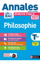 Annales bac 2022 philosophie - corrige