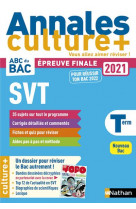 Annales bac2021 svt terminale - culture + - vol04