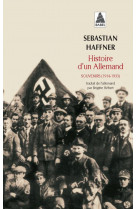 Histoire d-un allemand - souvenirs (1914-1933)