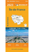 Carte régionale ile-de-france 2023