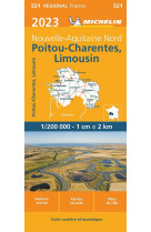 Carte regionale france - carte regionale poitou-charentes, limousin 2023