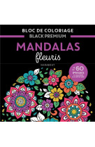 Bloc black premium - mandalas fleuris