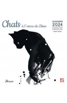 Calendrier chats a l-encre de chine 2024