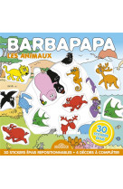 Barbapapa pochette de stickers repositionnables les animaux