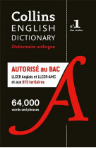 Dictionnaire anglais unilingue - format poche - autorise au bac specialites llcer anglais et llcer-a