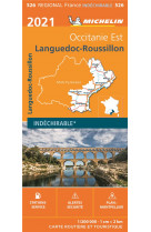 Carte régionale languedoc-roussillon 2021