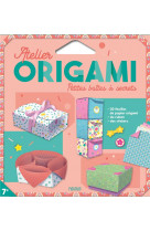 Atelier origami. petites boites a secrets