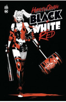 Harley quinn black + white + red